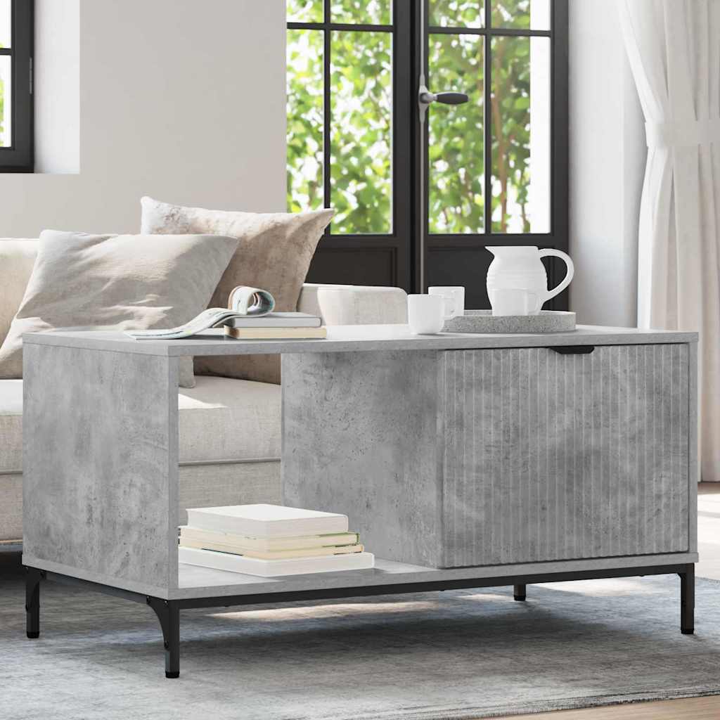 Couchtisch Betongrau 90 x 49 x 46 cm Holzwerkstoff