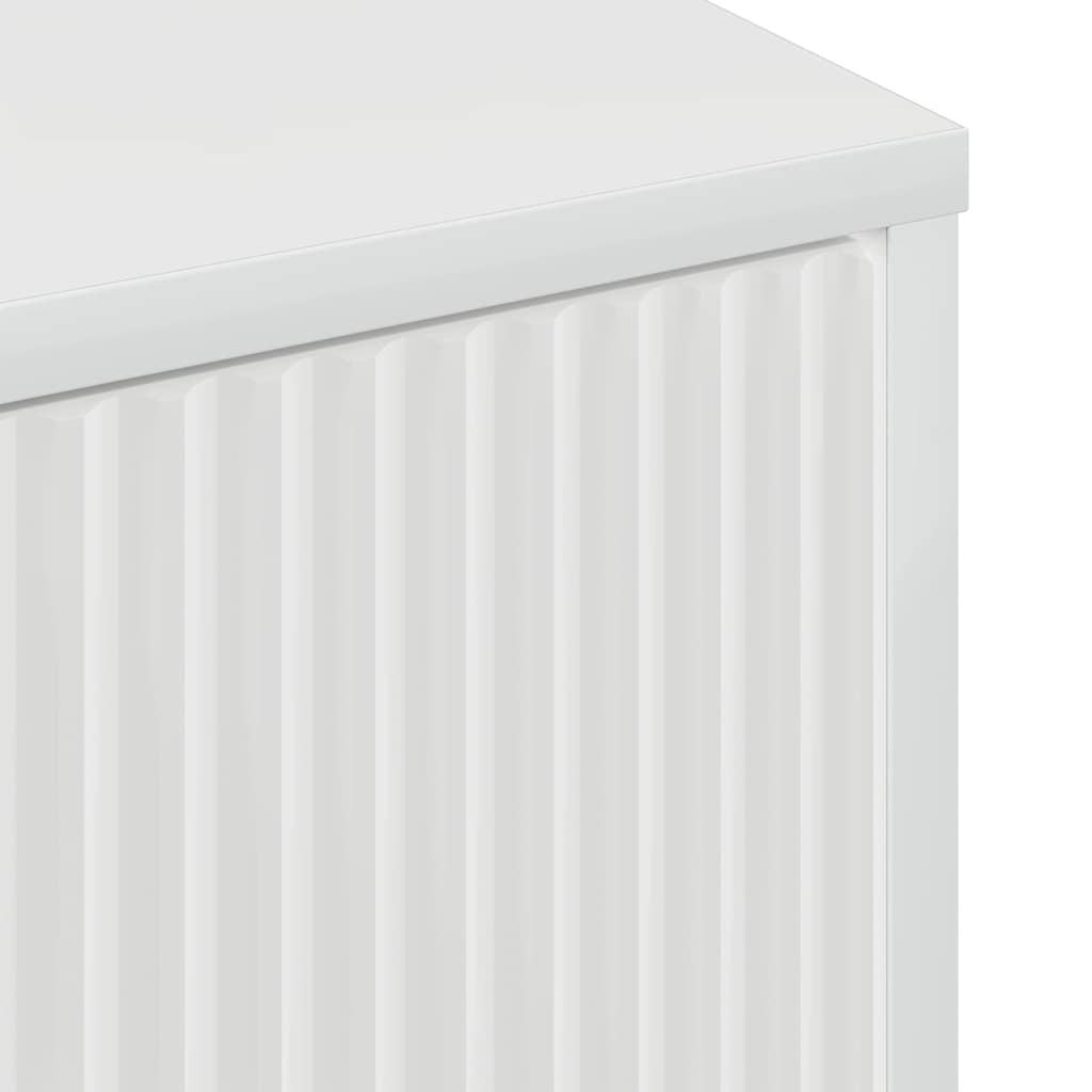 Couchtisch Hochglanz-Weiß 90 x 49 x 46 cm Holzwerkstoff