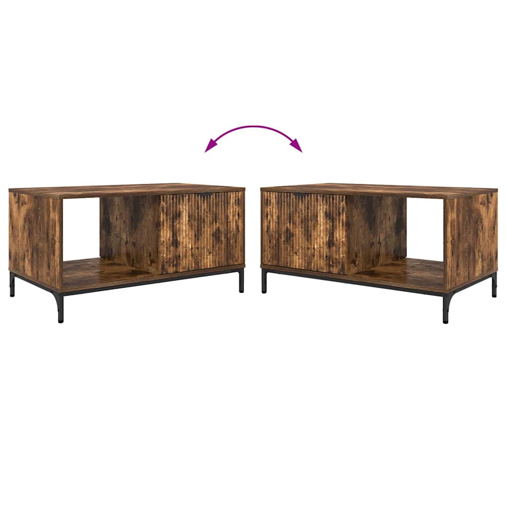 Couchtisch Räuchereiche 90 x 49 x 46 cm Holzwerkstoff