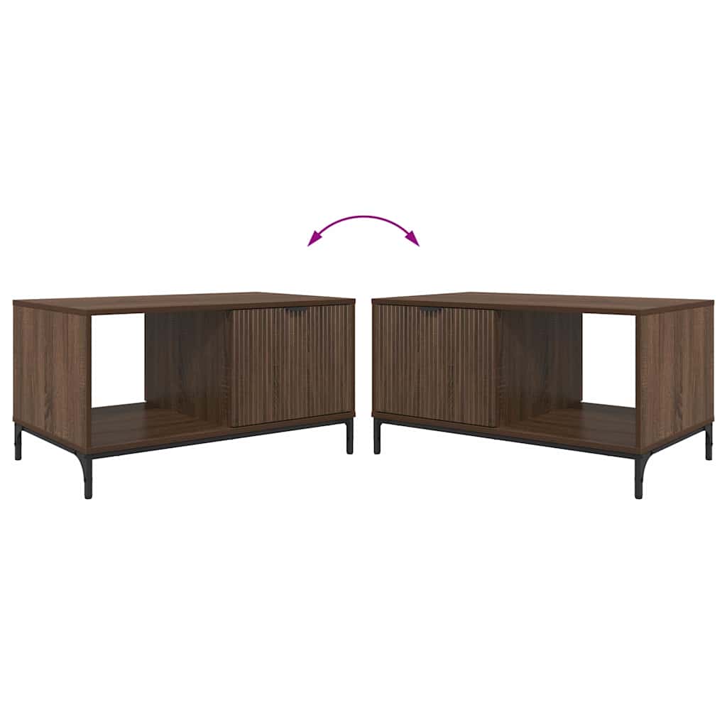 Couchtisch Braune Eiche 90 x 49 x 46 cm Holzwerkstoff