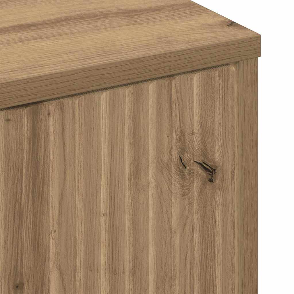 Couchtisch Eiche handwerklich 90 x 49 x 46 cm Holzwerkstoff