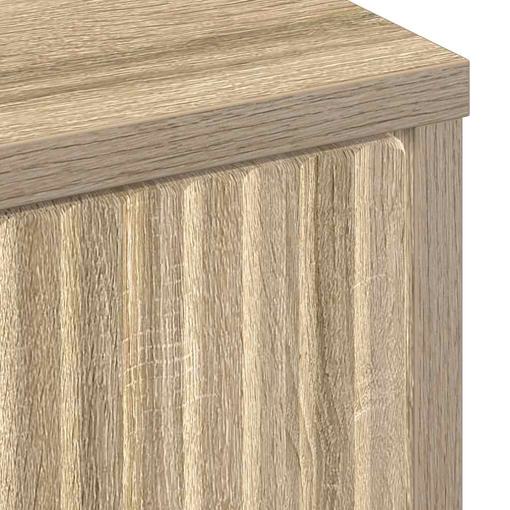 Sideboard Sonoma-Eiche 89,5 x 33 x 82 cm Holzwerkstoff