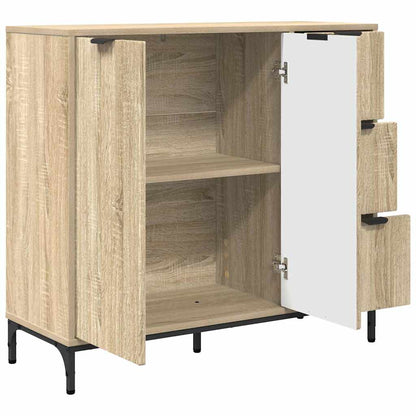 Sideboard Sonoma-Eiche 89,5 x 33 x 82 cm Holzwerkstoff
