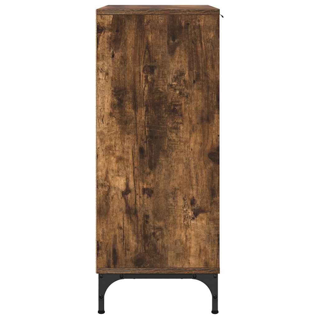 Sideboard Räuchereiche 89,5 x 33 x 82 cm Holzwerkstoff