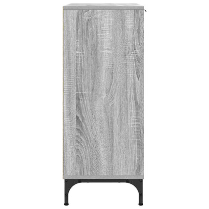 Sideboard Grau Sonoma 89,5 x 33 x 82 cm Holzwerkstoff