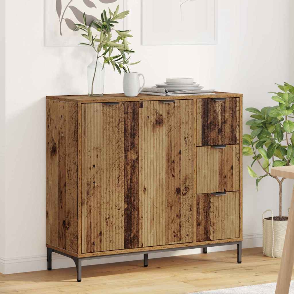 Sideboard Altholz 89,5 x 33 x 82 cm Holzwerkstoff