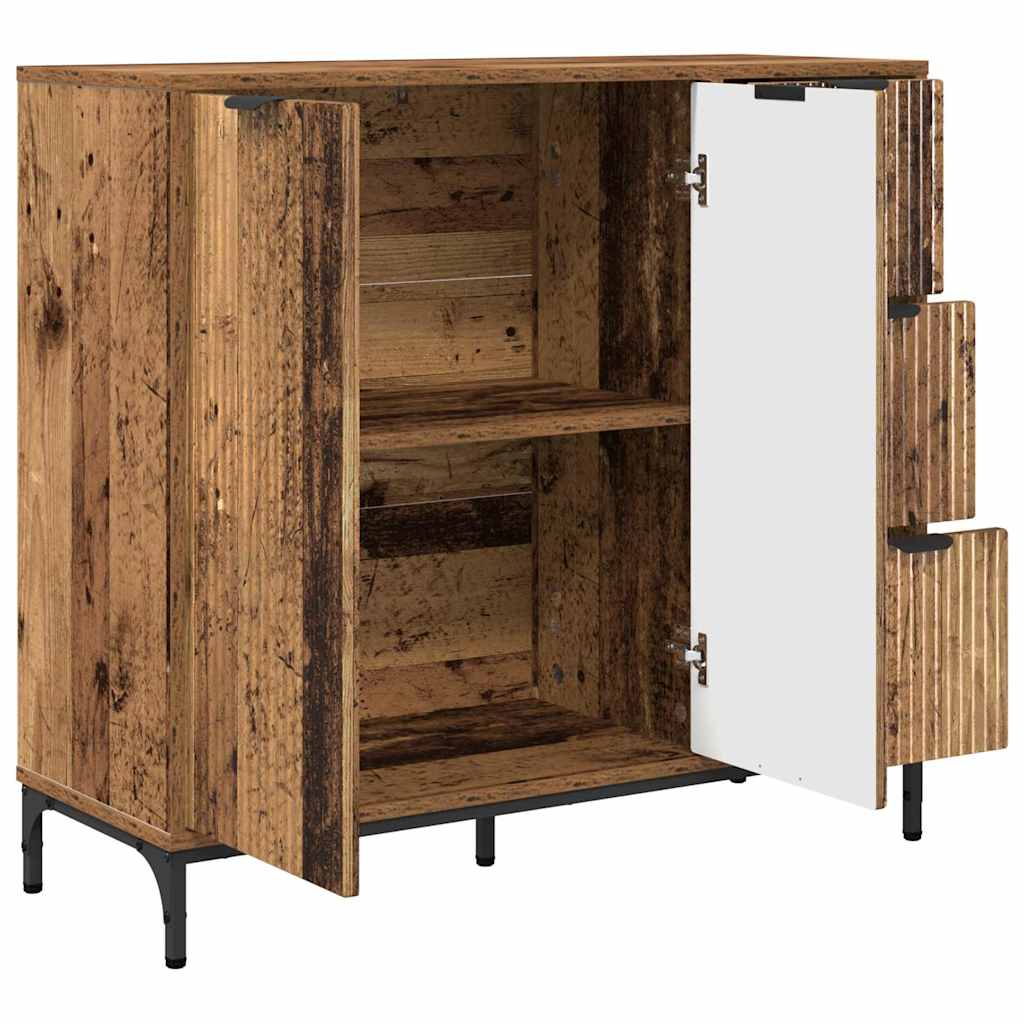 Sideboard Altholz 89,5 x 33 x 82 cm Holzwerkstoff