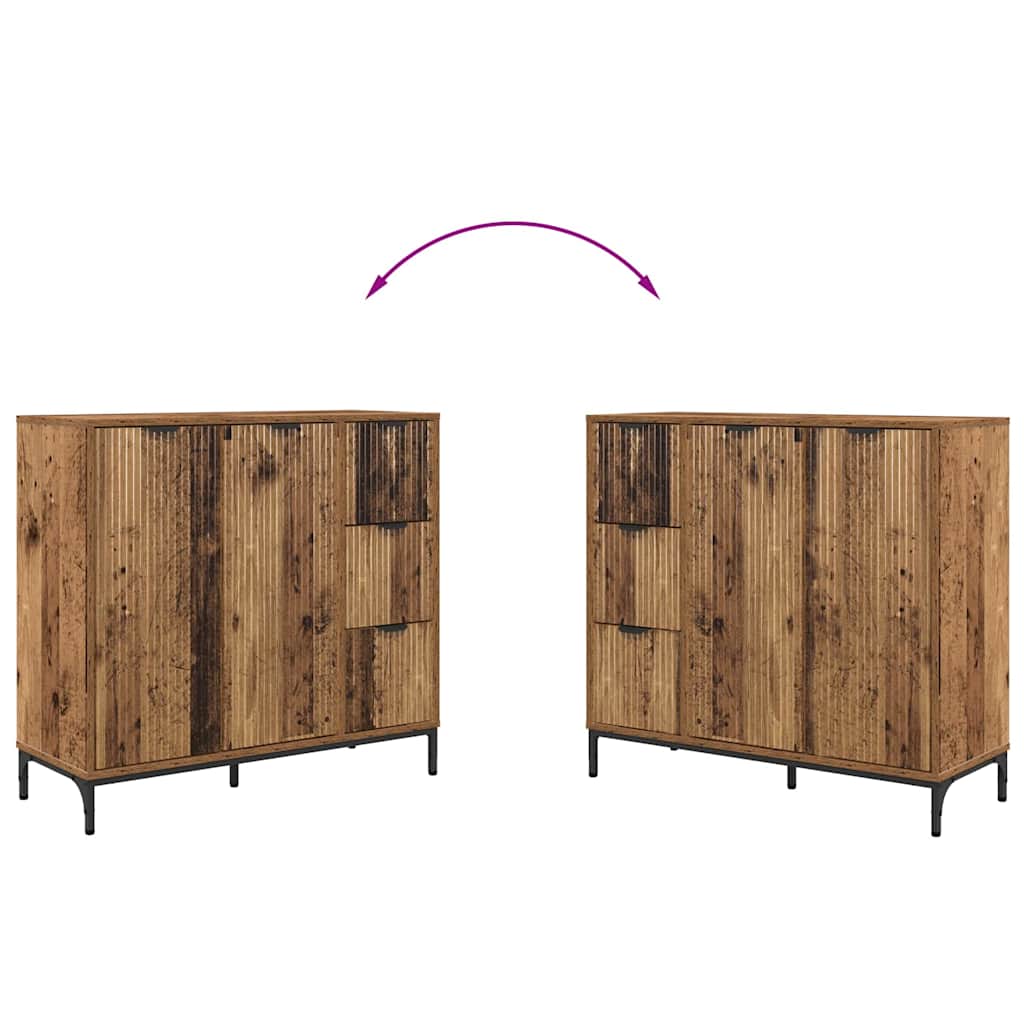 Sideboard Altholz 89,5 x 33 x 82 cm Holzwerkstoff
