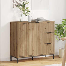 Sideboard Artisan-Eiche 89,5 x 33 x 82 cm Holzwerkstoff