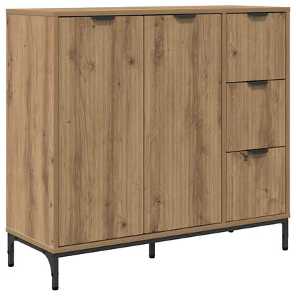 Sideboard Artisan-Eiche 89,5 x 33 x 82 cm Holzwerkstoff