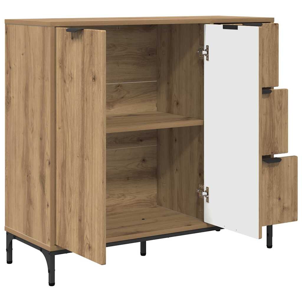 Sideboard Artisan-Eiche 89,5 x 33 x 82 cm Holzwerkstoff
