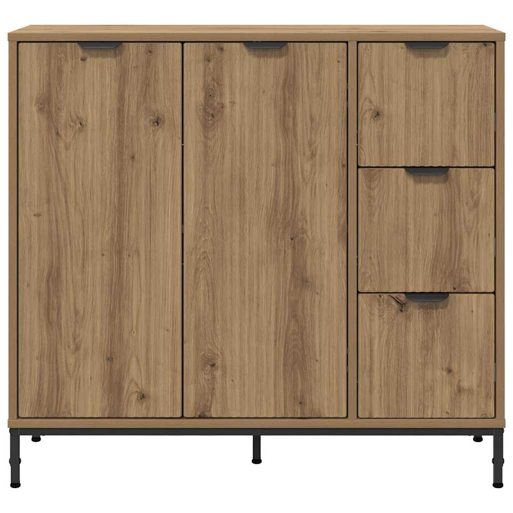 Sideboard Artisan-Eiche 89,5 x 33 x 82 cm Holzwerkstoff