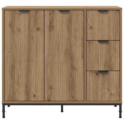 Sideboard Artisan-Eiche 89,5 x 33 x 82 cm Holzwerkstoff