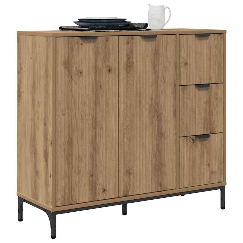 Sideboard Artisan-Eiche 89,5 x 33 x 82 cm Holzwerkstoff