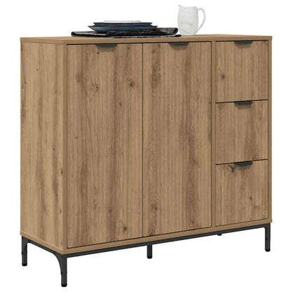 Sideboard Artisan-Eiche 89,5 x 33 x 82 cm Holzwerkstoff