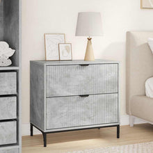 Nachttisch Betongrau 63,5 x 36 x 61 cm Holzwerkstoff