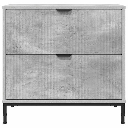 Nachttisch Betongrau 63,5 x 36 x 61 cm Holzwerkstoff