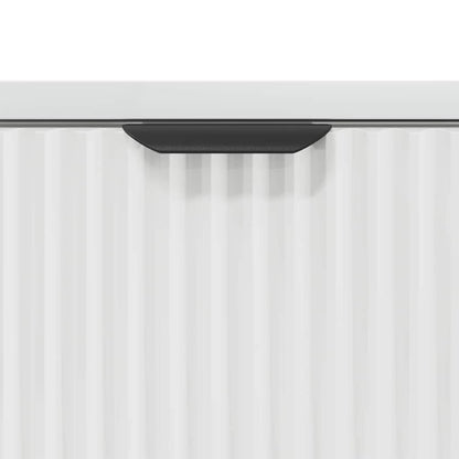 Nachttisch Hochglanz-Weiß 63,5 x 36 x 61 cm Holzwerkstoff