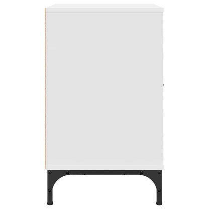 Nachttisch mit Schubladen Weiß 49 x 36 x 61 cm Holzwerkstoff