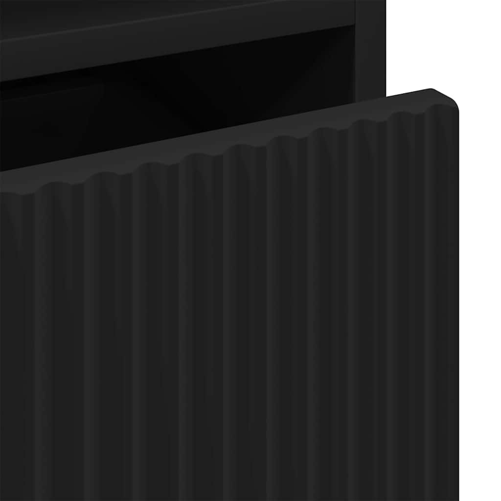 Nachttische 2 pcs Schwarz 49 x 36 x 61 cm Holzwerkstoff