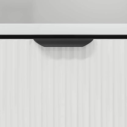 Nachttisch Hochglanz-Weiß 49 x 36 x 61 cm Holzwerkstoff