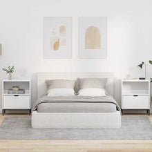 Nachttische 2 pcs Hochglanz-Weiß 49 x 36 x 61 cm Holzwerkstoff