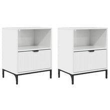 Nachttische 2 pcs Hochglanz-Weiß 49 x 36 x 61 cm Holzwerkstoff