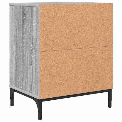 Nachttisch Grau Sonoma 49 x 36 x 61 cm Holzwerkstoff