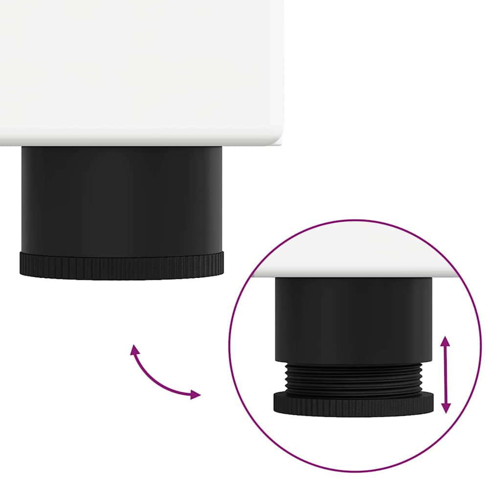 Badezimmer Waschbecken Schrank TULUM Weiß 60 x 34 x 63 cm