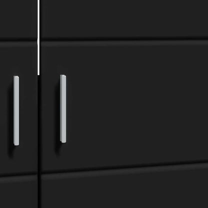 Badezimmer Waschbecken Schrank TULUM Schwarz 60 x 34 x 63 cm