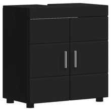 Badezimmer Waschbecken Schrank TULUM Schwarz 60 x 34 x 63 cm