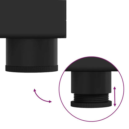 Badezimmer Waschbecken Schrank TULUM Schwarz 60 x 34 x 63 cm