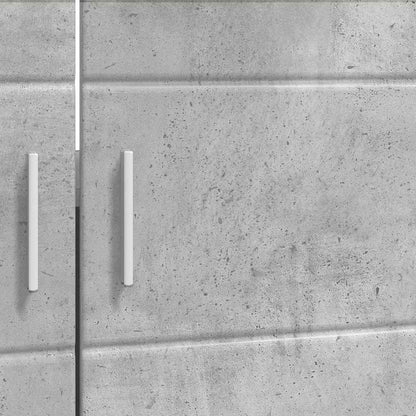 Badezimmer Waschbecken Schrank TULUM Betongrau 60 x 34 x 63 cm