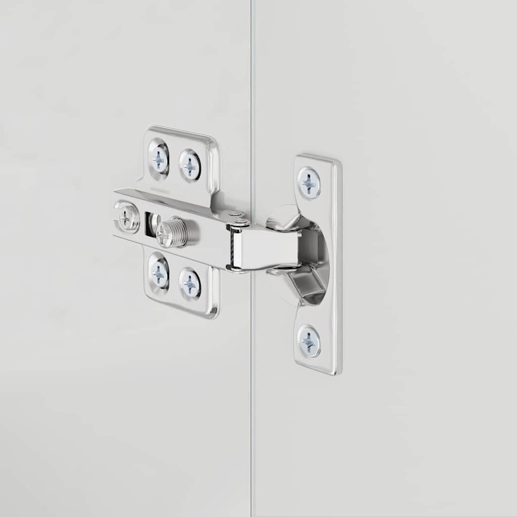 Badezimmer Waschbecken Schrank mit Tür TULUM Hochglanz-Weiß