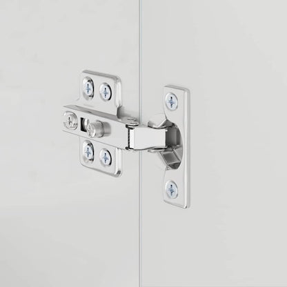 Badezimmer Waschbecken Schrank mit Tür TULUM Hochglanz-Weiß