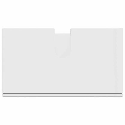 Badezimmer Waschbecken Schrank mit Tür TULUM Hochglanz-Weiß