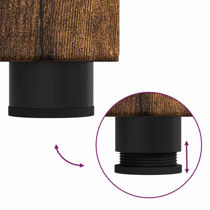 Badezimmer Waschbecken Schrank mit Speicher TULUM Räuchereiche