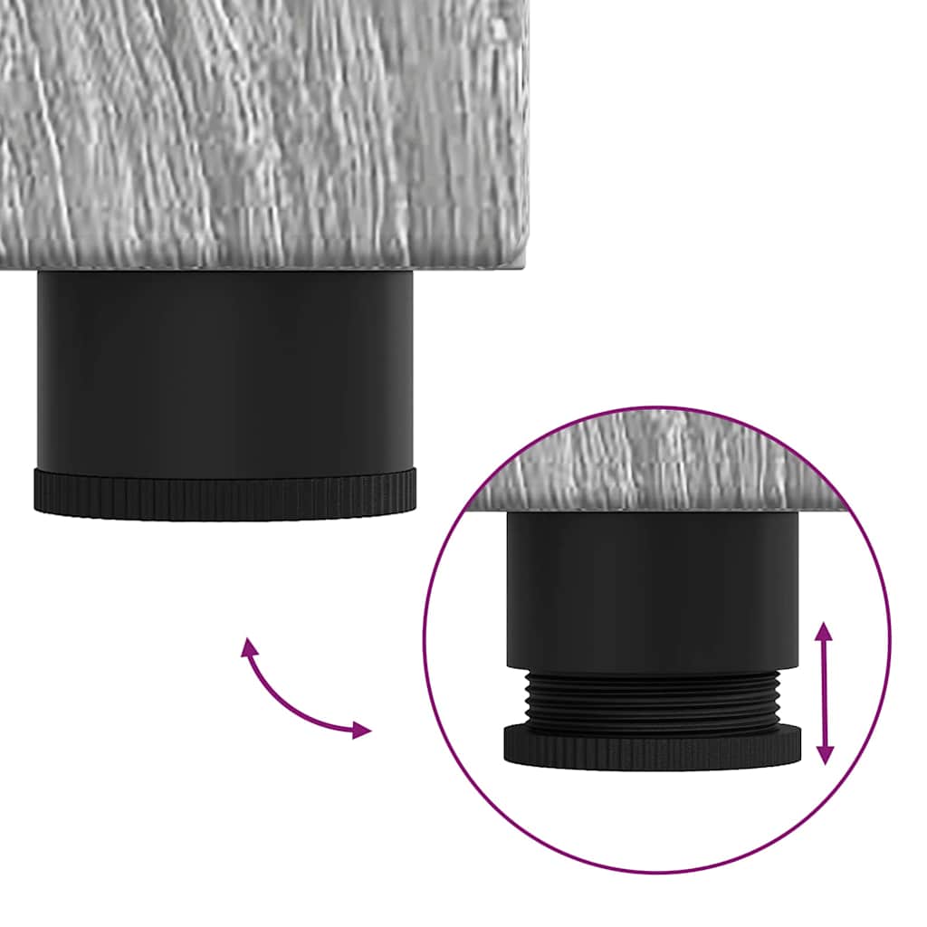 Badezimmer Waschbecken Schrank mit Speicher TULUM Grau Sonoma