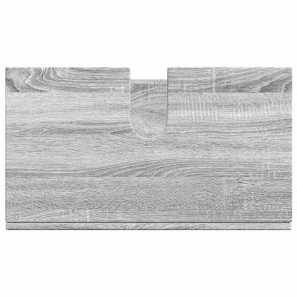 Badezimmer Waschbecken Schrank mit Speicher TULUM Grau Sonoma