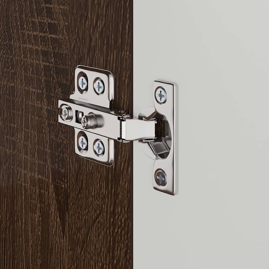 Badezimmer Waschbecken Schrank mit Tür TULUM Braun Eichen-Optik