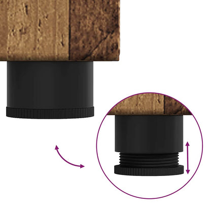 Badezimmer Waschbecken Schrank TULUM Altholz 60 x 34 x 63 cm