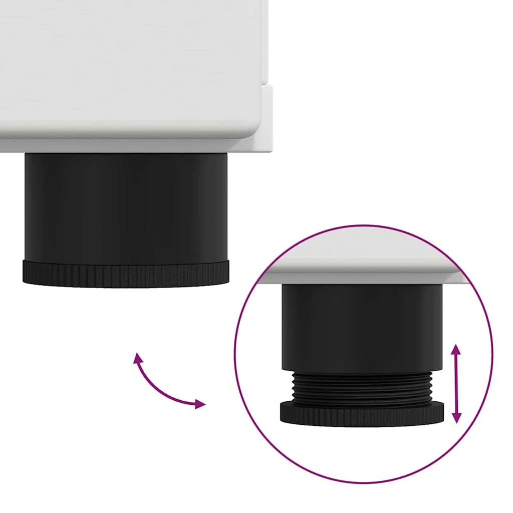 Badezimmer Schrank TULUM Weiß 37 x 31,5 x 82 cm Holzwerkstoff