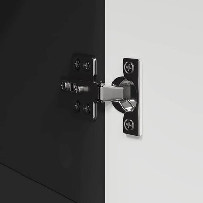 Badezimmer Schrank mit Speicher TULUM Schwarz 37 x 31,5 x 82 cm