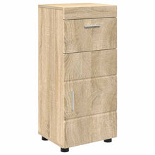Badezimmer Schrank mit Tür TULUM Sonoma-Eiche 37 x 31,5 x 82 cm