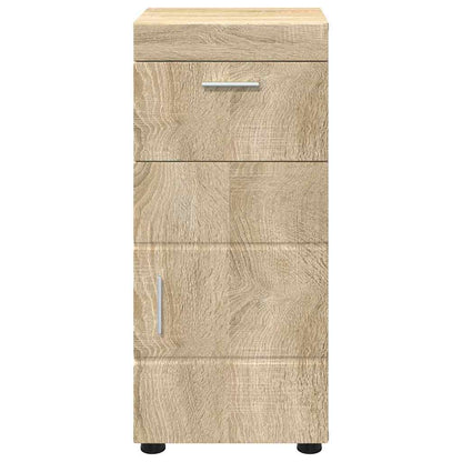 Badezimmer Schrank mit Tür TULUM Sonoma-Eiche 37 x 31,5 x 82 cm