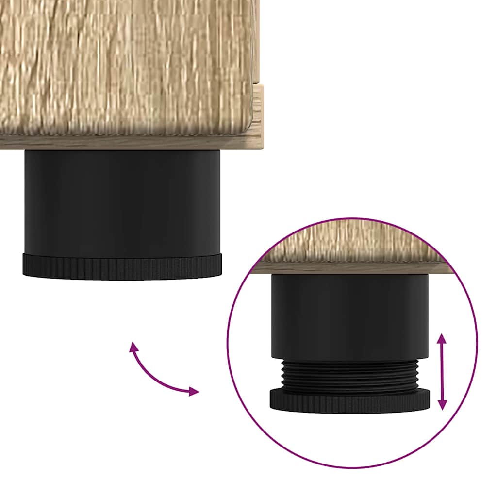 Badezimmer Schrank mit Tür TULUM Sonoma-Eiche 37 x 31,5 x 82 cm