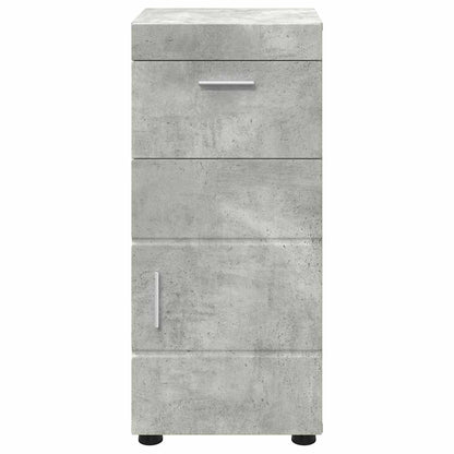 Badezimmer Schrank mit Tür TULUM Betongrau 37 x 31,5 x 82 cm