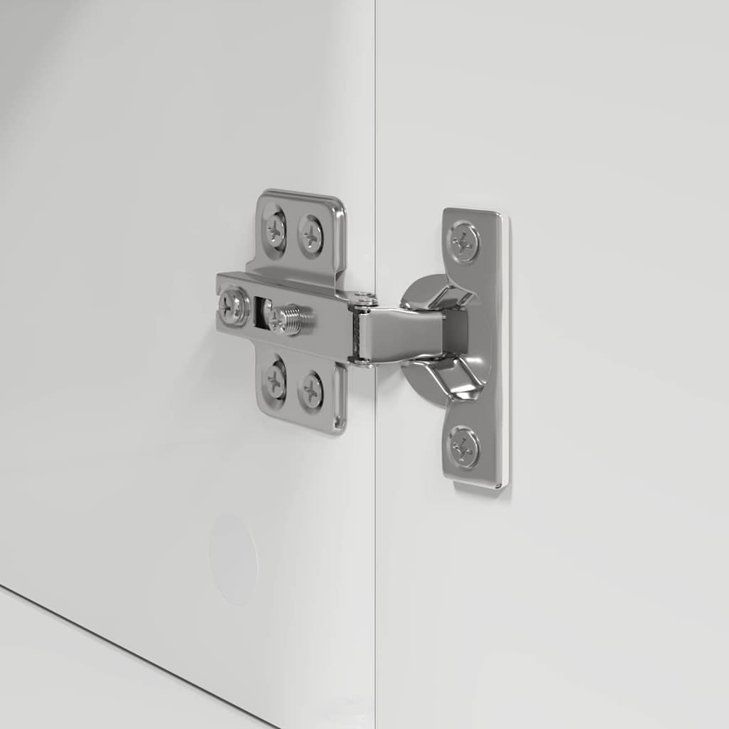 Badezimmer Schrank TULUM Hochglanz-Weiß 37 x 31,5 x 82 cm