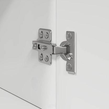 Badezimmer Schrank TULUM Hochglanz-Weiß 37 x 31,5 x 82 cm