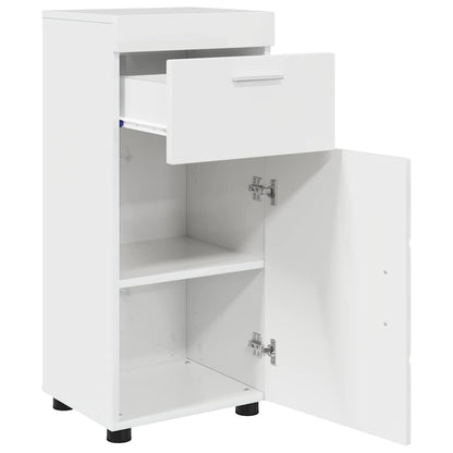 Badezimmer Schrank TULUM Hochglanz-Weiß 37 x 31,5 x 82 cm